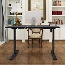 Load image into Gallery viewer, Flexispot Standing Desk 48 x 30 Inches Height Adjustable Desk Electric Sit Stand Desk Home Office Desks Whole-Piece Desk Board (Black Frame + 48 in Blacktop)