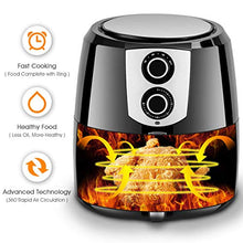 Load image into Gallery viewer, Costzon Air Fryer, UL Certified, Extra Large Capacity 5.5 Quart 1800W Electric Hot Air Fryer, Dishwasher Non-Stick Fry Basket, Auto Shut Off (Knob Control)
