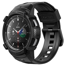 Load image into Gallery viewer, Spigen Rugged Armor Pro Designed for Galaxy Watch 4 Classic Case with Band 46mm (2021) - Black
