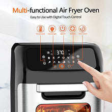 Load image into Gallery viewer, whall Air Fryer, 13QT Air Fryer Oven, Family Rotisserie Oven, 1700W Electric Air Fryer Toaster Oven, Tilt led Digital Touchscreen, 12-in-1 Presets for Baking, Roasting, Dehydrating, with Accessories