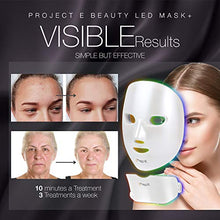 Load image into Gallery viewer, Project E Beauty Photon Skin Rejuvenation Face & Neck Mask | Wireless LED Photon Red Blue Green Therapy 7 Color Light Treatment Anti Aging Spot Removal Wrinkles Whitening Facial Skin Care Mask