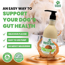 Load image into Gallery viewer, Doggie Dailies Bone Broth for Dogs, 16 FL OZ, Probiotics for Dogs to Support Proper Digestion & Bowel Health, Tasty Chicken Dog Bone Broth Recipe Nourishes Natural Gut Bacteria