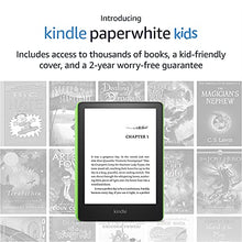 Load image into Gallery viewer, Introducing Kindle Paperwhite Kids – Includes access to thousands of books, a kid-friendly cover, and a 2-year worry-free guarantee