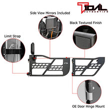 Load image into Gallery viewer, EAG Safari Tubular Door with Side View Mirror Fit for 07-18 Wrangler JK 4 Door Only