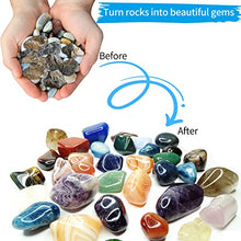 Load image into Gallery viewer, Hisoyal Rock Tumbler Grit Kit,Rock Tumbler grit and Polish Refill - 3.5 lbs Tumbling Media+polishing Ball Beads+12 Packets of brightener,Suitable for Any Brand of Rock Polisher,Rock Tumbler