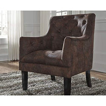 Load image into Gallery viewer, Signature Design by Ashley - Drakelle Accent Chair - Casual - Faux Leather - Brown