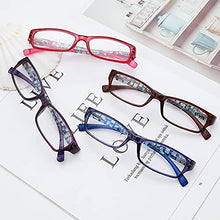 Load image into Gallery viewer, Madison Avenue 4 Pack Multicolor Blue Light Blocking Reading Glasses for Women Spring Hinge +0.0