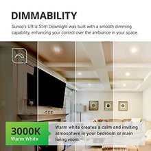 Load image into Gallery viewer, Sunco Lighting 6 Pack 6 Inch Slim LED Downlight with Junction Box, 14W=100W, 850 LM, Dimmable, 3000K Warm White, Recessed Jbox Fixture, Simple Retrofit Installation - ETL & Energy Star