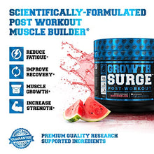 Load image into Gallery viewer, Growth Surge Post Workout Muscle Builder with Creatine, Betaine, L-Carnitine L-Tartrate - Daily Muscle Building & Recovery Supplement - 30 Servings, Watermelon Flavor