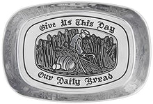 Load image into Gallery viewer, Wilton Armetale Give Us This Day Bread Serving Tray, Rectangular, #601008