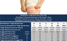 Load image into Gallery viewer, Bandelettes Original Patented Elastic Anti-Chafing Thigh BandsPrevent Thigh Chafing - Black Unisex 6", Size E (XX-Large)