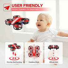 Load image into Gallery viewer, NEHEME NH330 Mini Drones for Kids Beginners Adults, RC Small Helicopter Quadcopter with Headless Mode, Auto Hovering, Throw to Go, 3D Flip and 2 Batteries, Indoor Flying Toys/Gift for Boys Girls