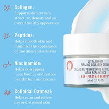 Load image into Gallery viewer, First Aid Beauty Ultra Repair Firming Collagen Cream - Day & Night Anti-Aging Face Moisturizer with Collagen, Peptides and Niacinamide - 1.7 fl oz