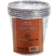 Load image into Gallery viewer, Traeger Grills BAC407z 5-Pack Bucket Liner, Silver