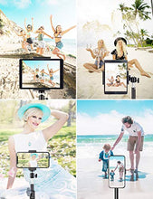 Load image into Gallery viewer, Phone Tablet Tripod, 51" Extendable Smartphone & Tablet Tripod Stand with Phone/Tablet Holder Mount & Remote, Compatible with Tablet/Phone/Camera for Selfies/ Video Recording/ Vlogging/ Live Streaming