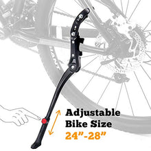 Load image into Gallery viewer, Sataway Bike Kickstand Adjustable Rear Mount Aluminum Alloy Bicycle Kickstand for 24” 26” 700C 27.5” 28” inch Mountain Bike Adult Bike