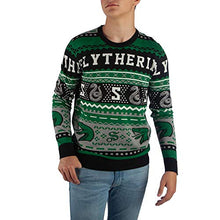 Load image into Gallery viewer, Bioworld Slytherin Sweater Harry Potter Sweater Slytherin Apparel Hogwarts Sweater-X-Large Green