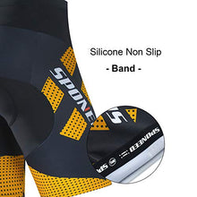 Load image into Gallery viewer, sponeed Cycling Shorts Padded Men Cycling Pants Riding Road Bike Underwear US S Gold Yellow