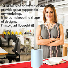 Load image into Gallery viewer, No Show Mesh Machine Embroidery Stabilizer Backing 12" x 50 Yd/roll - Seneme Light Weight 1.8 oz Poly Mesh Cut Away Stabilizer for Machine Embroidery, Hand Sewing, Hoop & Stitch