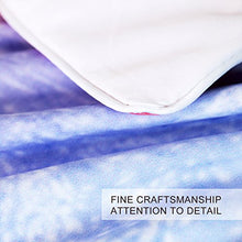 Load image into Gallery viewer, BlessLiving Colorful Marble Bedding Tie Dye Pastel Pink Comforter Cover for Teenage Girls Colorful Purple Blue Duvet Cover Set Marble Abstract Art Bed Set 3 Piece Bright Girly Bedspreads (Full)