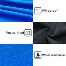 Load image into Gallery viewer, Souke Sports Men’s Winter Warm Cycling Jacket Windproof Running Water Resistant Thermal Breathable Softshell Windbreaker Reflective for Bike Riding Blue(Blue,X-Large)