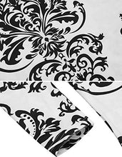 Load image into Gallery viewer, Kimiee Women's Long Sleeve Henley Shirts Blouse Paisley Printed V Neck Casual Tunic Tops (Black, XL)