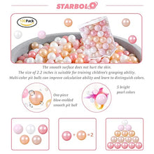 Load image into Gallery viewer, Heopeis Ball Pit Balls Crawl Balls Crush Proof Plastic Ball for Infant Ball Pit Children's Toy Balls Pearl Ocean Balls, 2.2inches,100Pcs.
