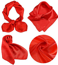 Load image into Gallery viewer, LilMents 12 Mixed Designs Small Square Satin Womens Neck Head Scarf Scarves Bundle Lot Set (Set B)