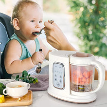 Load image into Gallery viewer, Kwasyo Baby Food Maker, 4 in 1 Processor Baby Food Steamer and Blender, Puree Machine & Milk Warmer, | Constant Temperature | Rapid Heating | with 22 Oz Separate Steaming Cup -BPA-free Tritan Material