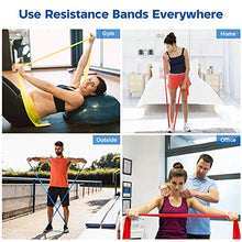 Load image into Gallery viewer, OMERIL Resistance Bands Set, 3 Pack Latex Exercise Bands with 3 Resistance Levels, Skin-Friendly Elastic Bands with Carrying Pouch for Home Workout, Strength Training, Physical Therapy, Yoga, Pilates