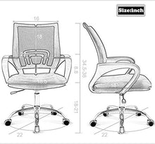 Load image into Gallery viewer, Office Chair Ergonomic Desk Chair Mesh Computer Chair Lumbar Support Modern Executive Adjustable Stool Rolling Swivel Chair for Back Pain, Black