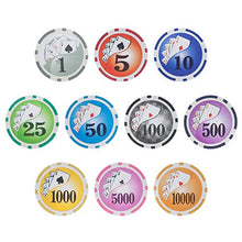 Load image into Gallery viewer, Brybelly Yin Yang Poker Chip Heavyweight 14-Gram Clay Composite – Pack of 50 ($5000 Pink)