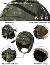 Load image into Gallery viewer, Jeff &Aimy Womens Winter Fitted 62% Wool Tweed Earflap Dad Elmer Fudd Hat Baseball Cap for Men CamoGray M