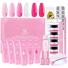 Load image into Gallery viewer, Makartt Pink Gel Nail Polish Kit 22 Colors with Nail Decorations Kit Bundle