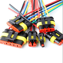 Load image into Gallery viewer, YETOR Way Car Waterproof Electrical Connector,16 AWG 3 pin Plug Auto Electrical Wire Connectors Marine for Car, Truck, Boat, and Other Wire Connections.(5 Pack)¡