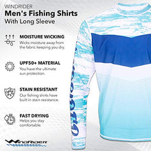 Load image into Gallery viewer, WindRider Long Sleeve Fishing Shirts for Men UPF 50+ Sun Protection with Mesh Sides Stain Resistant and Moisture Wicking