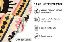 Load image into Gallery viewer, HAOCOO Evil Eye Area Rugs 2’x3’ Non-Slip Tribal Style Small Throw Rugs Super Soft Velvet Creative Accent Distressed Floor Carpet for Door Mat Entryway Bedroom Decor