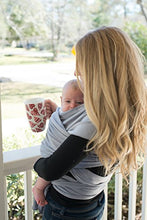 Load image into Gallery viewer, Baby Wrap Carrier, Easy to Put On-Sling, Swaddle Close Comfort - Adjustable Breastfeeding Cover - Lightweight Sling Baby Carrier for Infant - Soft, Comfortable & Breathable (Heather Gray)