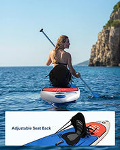 Load image into Gallery viewer, Cooyes Premium Inflatable Stand Up Paddle Board (6 inches Thick) with SUP Accessories & Backpack, Dry Bag, Adjustable Kayak Seat, Large Fin, Leash, Paddle and Pump, Standing Boat for Youth & Adult