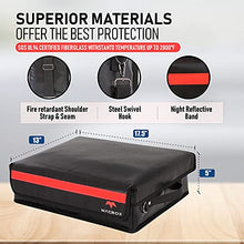 Load image into Gallery viewer, FLYPAL Fireproof Document Organizer Bag with Lock, U.S Patented Fully Enclosed Flap Design, 3-Layer File Storage Box with Dividers, Waterproof File Holder, Fire Proof Container and Case,17.5 x 13 x 5”