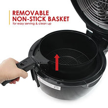 Load image into Gallery viewer, Elite Platinum EAF-1506D Electric Digital Hot Air Fryer Oil-Less Healthy Cooker Timer & Temperature Controls, 26 Recipe Cookbook, 3.5 Quart, Black