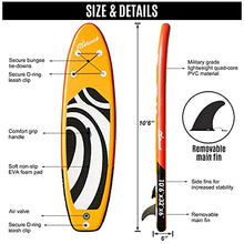 Load image into Gallery viewer, FunBase Sup Inflatable Stand Up Paddle Board with 10’6’’×32’’×6’’ Premium Paddleboard & Fast inflate Pump & Backpack Portable for Youth Adult Have Fun in River, Oceans and Lakes