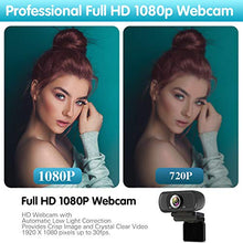 Load image into Gallery viewer, 1080P Webcam,Live Streaming Web Camera with Stereo Microphone, Desktop or Laptop USB Webcam with 110 Degree View Angle, HD Webcam for Video Calling, Recording, Conferencing, Streaming, Gaming