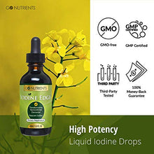 Load image into Gallery viewer, Nascent Iodine Supplement - High Potency Liquid Drops for Thyroid Support to Improve Energy & More - Iodine Edge -30 ml (1.0 fl oz)