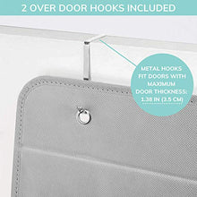 Load image into Gallery viewer, Vesta Baby Over the Door Hanging Organizer - Unisex Space-Saving 4-Pocket Storage Solution for Closet, Children's Room, Nursery - Clear-Window Caddy - 2 Utility Pockets for Small Items and Accessories
