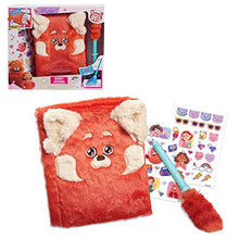 Load image into Gallery viewer, Just Play Disney and Pixar Turning Red Plush Secret Journal with UV Light Pen, Hidden Compartment, and Sticker Sheets