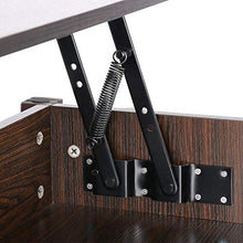 Load image into Gallery viewer, YAHEETECH Lift Top Coffee Table with Hidden Storage Compartment & Shelf, Lift Tabletop Dining Table for Living Room, 19.2-24.6in H