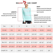 Load image into Gallery viewer, BALEAF Women's Thermal Fleece Tops Long Sleeve Running Athletic t-Shirt with Thumbholes Zipper Pocket Aqua Size XS
