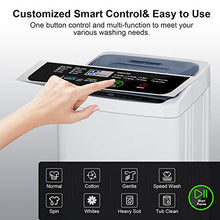 Load image into Gallery viewer, MOOSOO Full-Automatic Washing Machine Portable Compact 1.38 Cu.ft Laundry Washer Spin with Drain Pump,8 Programs 3 Water Level/Temp,24h Smart Delay,10 Lbs Capacity for Apartment, Dorm, RV and Camping