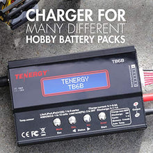 Load image into Gallery viewer, Tenergy TB6-B Balance Charger Discharger 1S-6S Digital Battery Pack Charger for NiMH/NiCD/Li-PO/Li-Fe Packs LCD Hobby Battery Charger w/ Tamiya/JST/EC3/HiTec/Deans Connectors + Power Supply 01435
